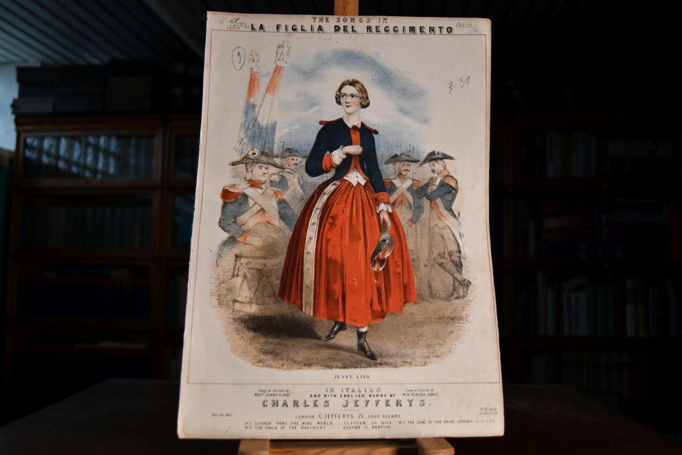 La Figlia del Regimento The songs of the Regiment. In Italian and with english words by Charles Jeffreys.