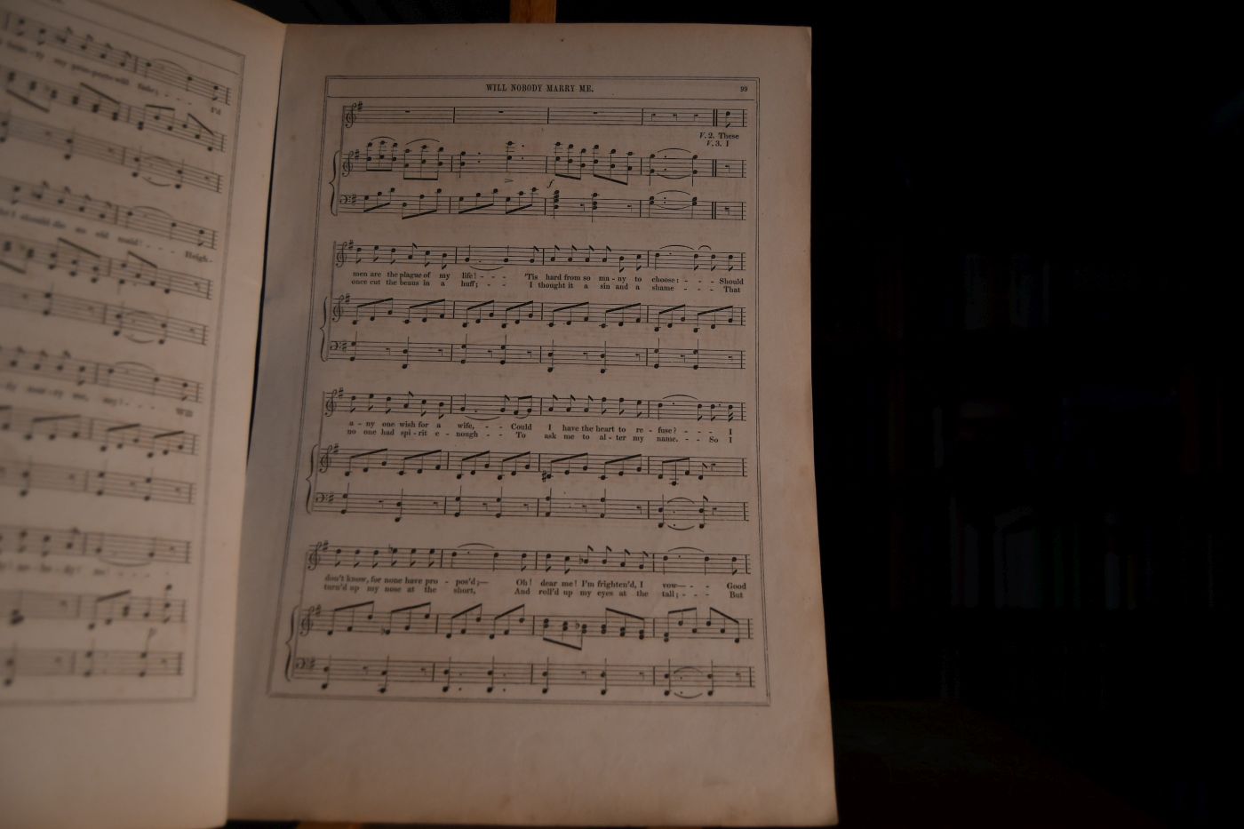 Will nobody marry me, humorous song, the words by G.P. Morris. The music composed and sung by Henry Russell.