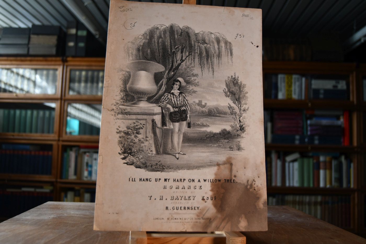I`ll hang up my harp on a willow tree. Romance. Written by T.H. Bayley arranged by R. Guernsey (wohl William).