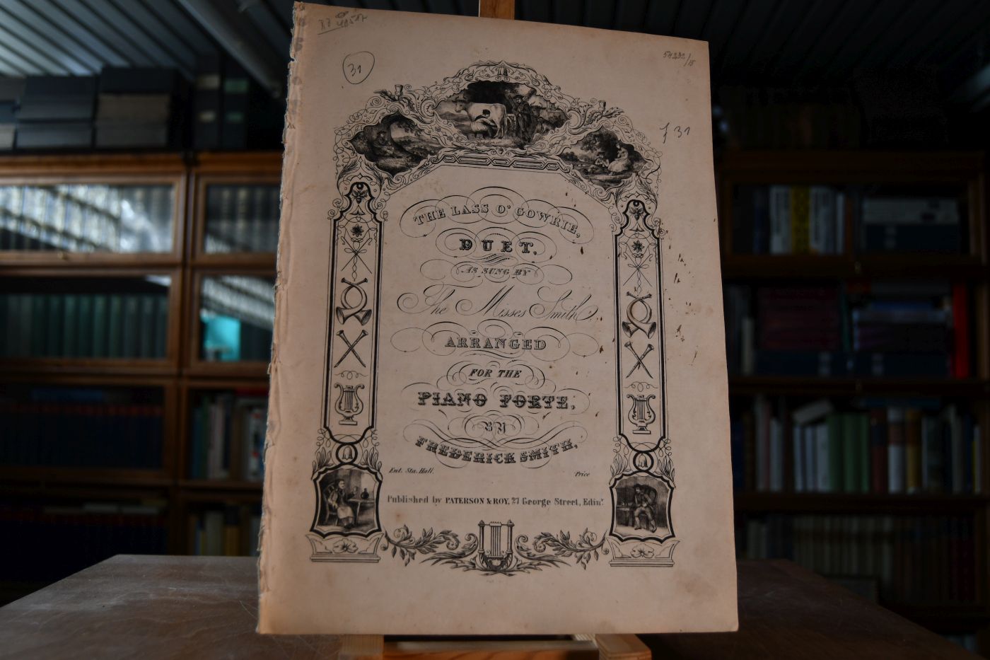 The Lass o`Cowrie, Duet, as sung by The Misses Smith, arranged for the Piano Forte, by Frederick Smith.