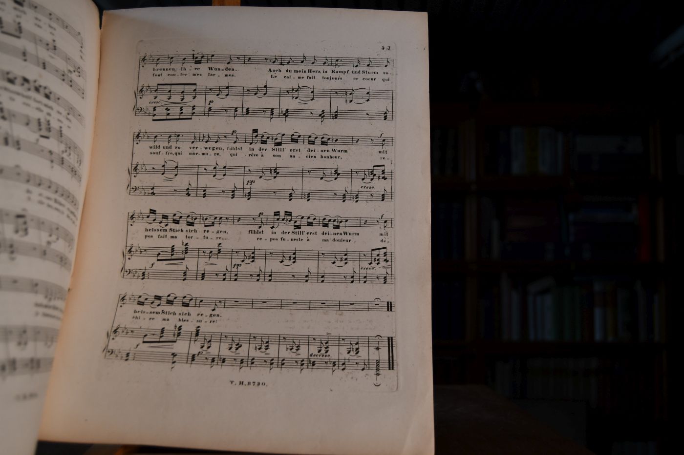 Winterreise (Le Voyage d`Hiver) von Wilhelm Müller. Deutsch und französisch. In Musik gesetzt für eine Singstimme mit Begleitung des Pianoforte von Franz Schubert. 89. Werk No. 10 Rast