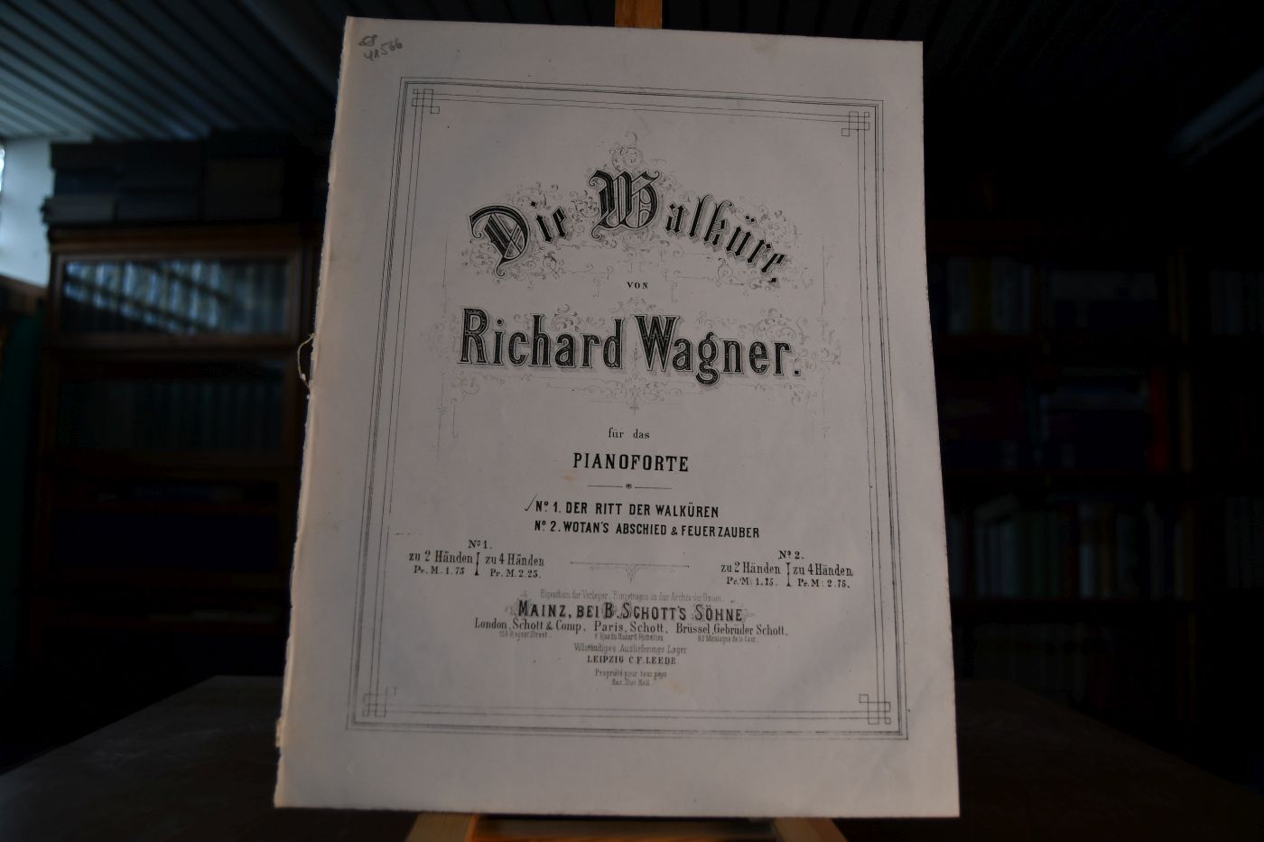 Die Walküre von Richard Wagner. No. 1 Der Ritt der Walküren. zu 2 Händen.