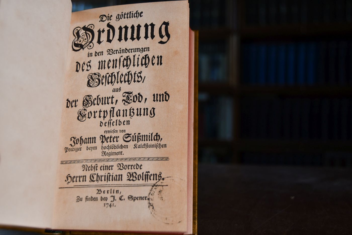 Die göttliche Ordnung in den Veränderungen des menschlichen Geschlechts, aus der Geburt, Tod, und Fortpflantzung desselben. Nebst einer Vorrede Christian Wolffens. Beigegeben Vademecum zu dem deutschen Klassiker der Bevölkerungswissenschaft Hrsg. Herbert Hax, Düsseldorf, Verlag Wirtschaft und Finanzen, 215 S., ISBN 5878811594.