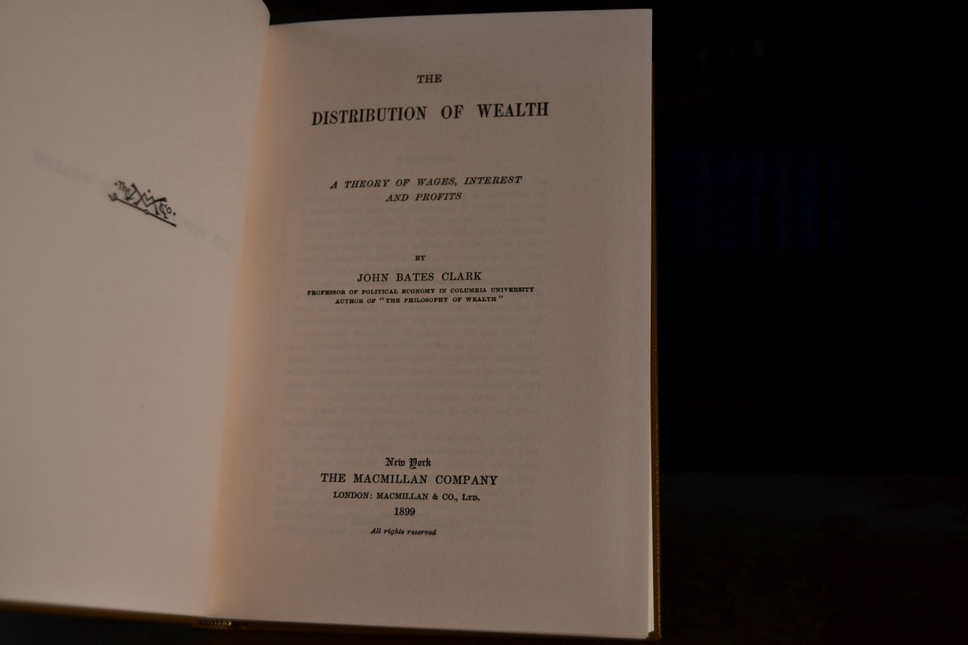 The Distribution of Wealth. A Theory of Wages, Interest and Profits. Beigegeben Vademecum zu einem amerikanischen Neoklassiker, Düsseldorf, Verlag Wirtschaft und Finanzen, 1999, 123 S., Pappband, ISBN 3878811365.