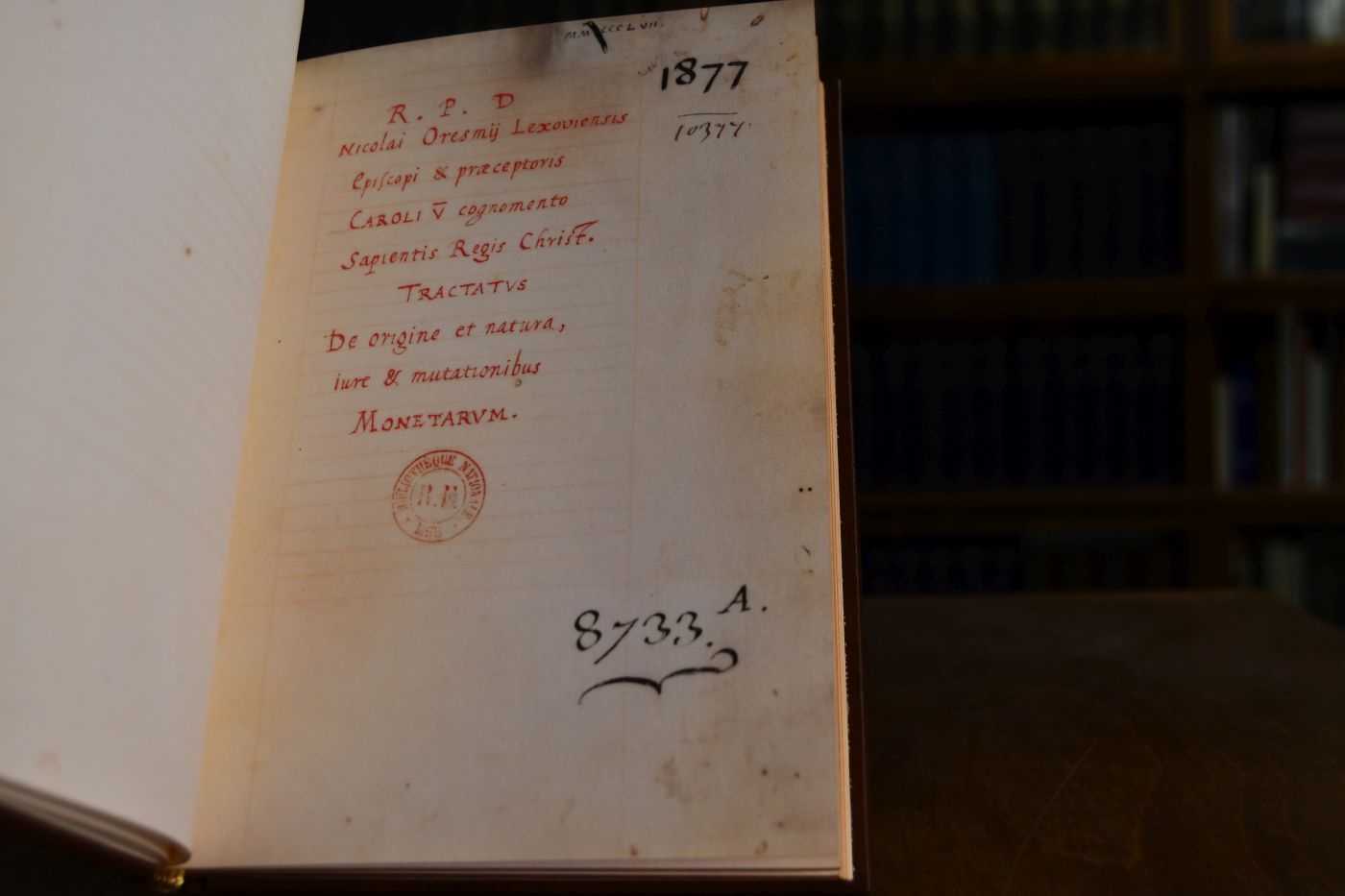 Tractatus de Origine et Natura Iure & Mutationibus Monetarum. Beigegeben Vademecum zu einem Klassiker der mittelalterlichen Geldlehre, Düsseldorf, Verlag Wirtschaft und Finanzen, 1995, 219 S., Pappband, ISBN 3878810970.