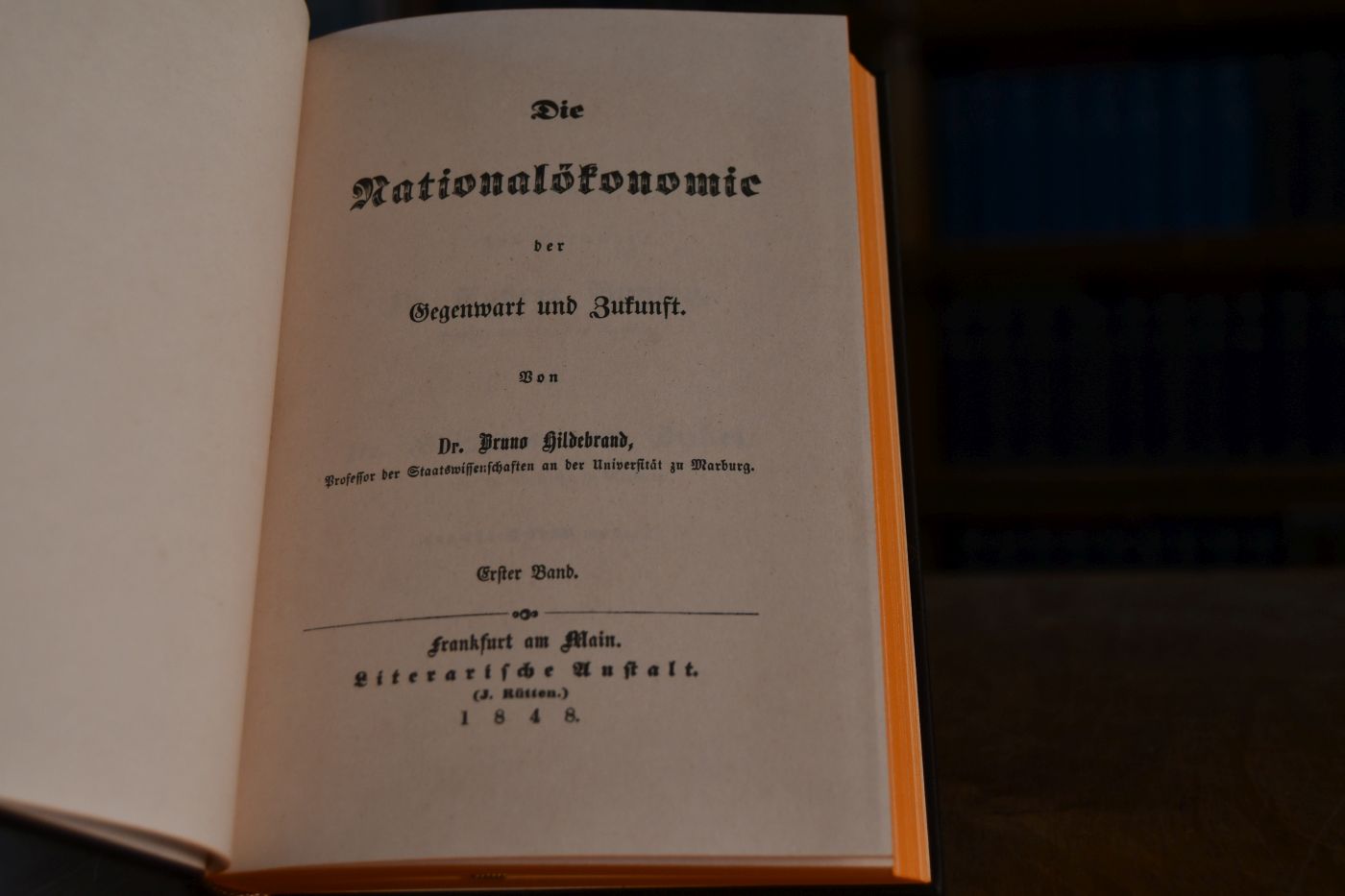 Die Nationalökonomie der Gegenwart und Zukunft Erster Band. Beigegeben Vademecum zu einem Klassiker der Stufenlehren, Düsseldorf, Verlag Wirtschaft und Finanzen, 1998, 288 S., Pappband, ISBN 3878811306.