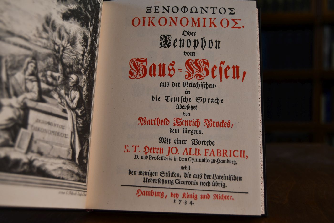 Oikonomikos oder Xenophon vom Haus-Wesen. Beigegeben Vademecum zu einem Klassiker der Haushaltsökonomie, Düsseldorf, Verlag Wirtschaft und Finanzen, 1998, 198 S., Pappband, ISBN 3878811276.