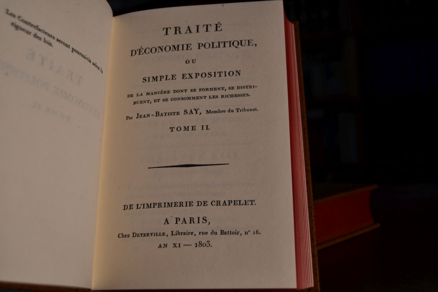 Traite d`Economie Politique. Bde. 1+2. Beigegeben Vademecum zu einem frühen Klassiker der ökonomischen Wissenschaft, Düsseldorf, Verlag Wirtschaft und Finanzen, 1986, 57 S., Broschur, ISBN 3878810148.