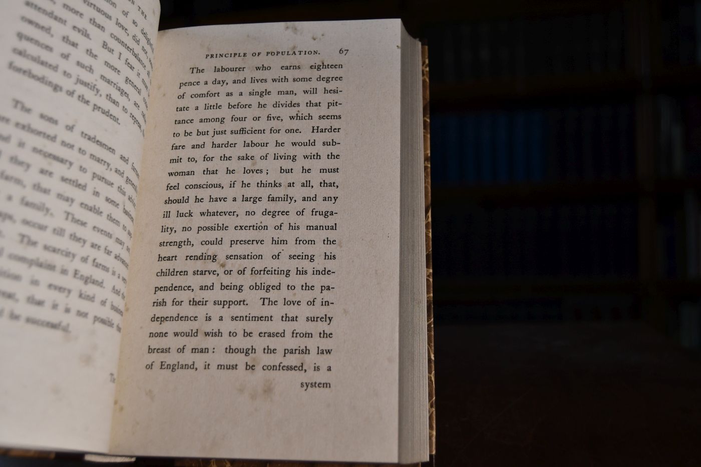 An Essay of the Principles of Population. Beigegeben Vademecum zu einem frühen Klassiker der ökonomischen Wissenschaft, Düsseldorf, Verlag Wirtschaft und Finanzen, 1986, 37 S., Pappband, ISBN 3878810121.