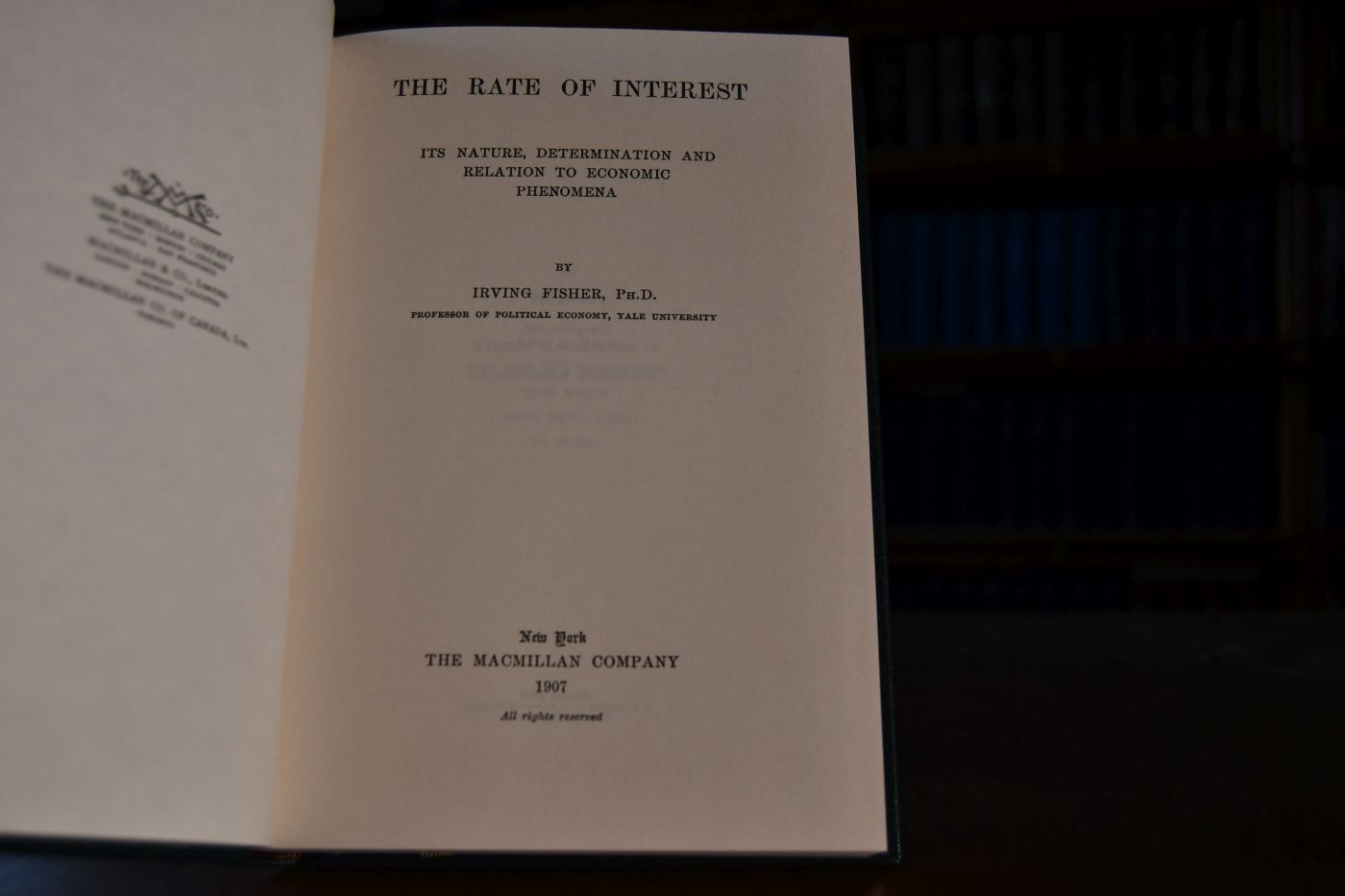 The Rate of Inetrest. Beigegeben Vademecum zu einem Klassiker der Zinstheorie, Düsseldorf, Verlag Wirtschaft und Finanzen, 1994, 139 S., Pappband, ISBN 3878810865.