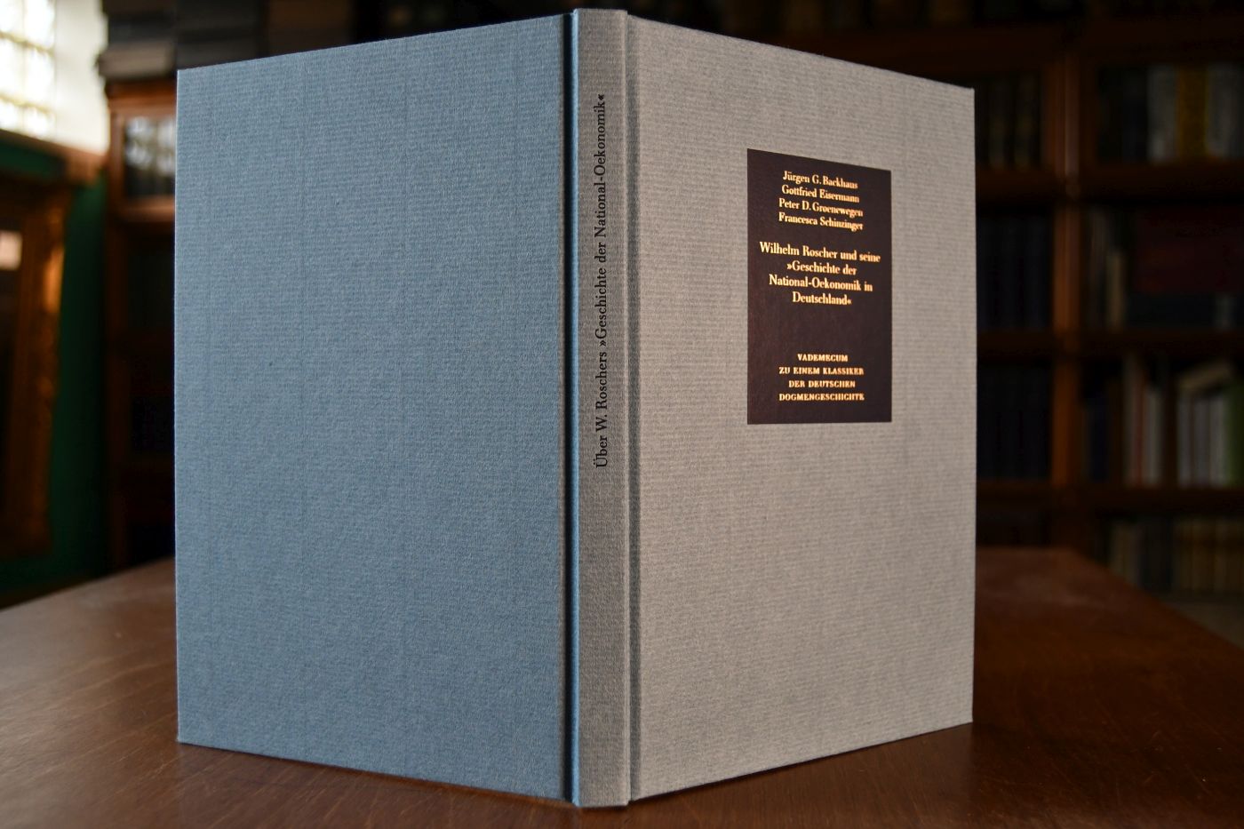 Geschichte der National-Oekonomik in Deutschland. Beigegeben Vademecum zu einem Klassiker der deutschen Dogmengeschichte, Düsseldorf, Verlag Wirtschaft und Finanzen, 1992, 179 S., Pappband, ISBN 3878810687.