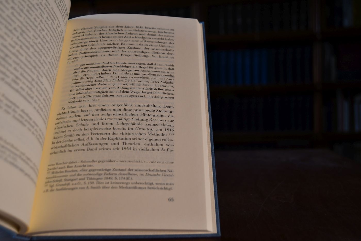 Geschichte der National-Oekonomik in Deutschland. Beigegeben Vademecum zu einem Klassiker der deutschen Dogmengeschichte, Düsseldorf, Verlag Wirtschaft und Finanzen, 1992, 179 S., Pappband, ISBN 3878810687.