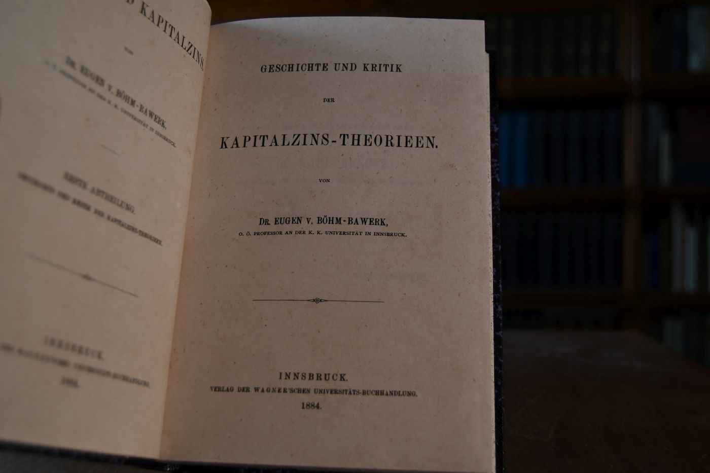 Geschichte und Kritik der Kapitalzins-Theorien. Beigegeben Vademecum zu einem Klassiker der Theoriegeschichte, Düsseldorf, Verlag Wirtschaft und Finanzen, 1994, 182 S., Pappband, ISBN 3878810857.