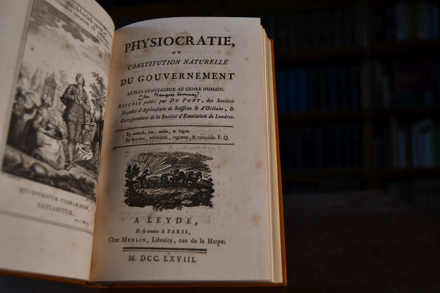 Physiocratie ou Constitution naturelle du Gouvernement le plus avantageux au genre humain. Beigegeben Vademecum zu einem frühen Klassiker der ökonomischen Wissenschaft, Düsseldorf, Verlag Wirtschaft und Finanzen, 1987, 71 S., Pappband, ISBN 3878810210.