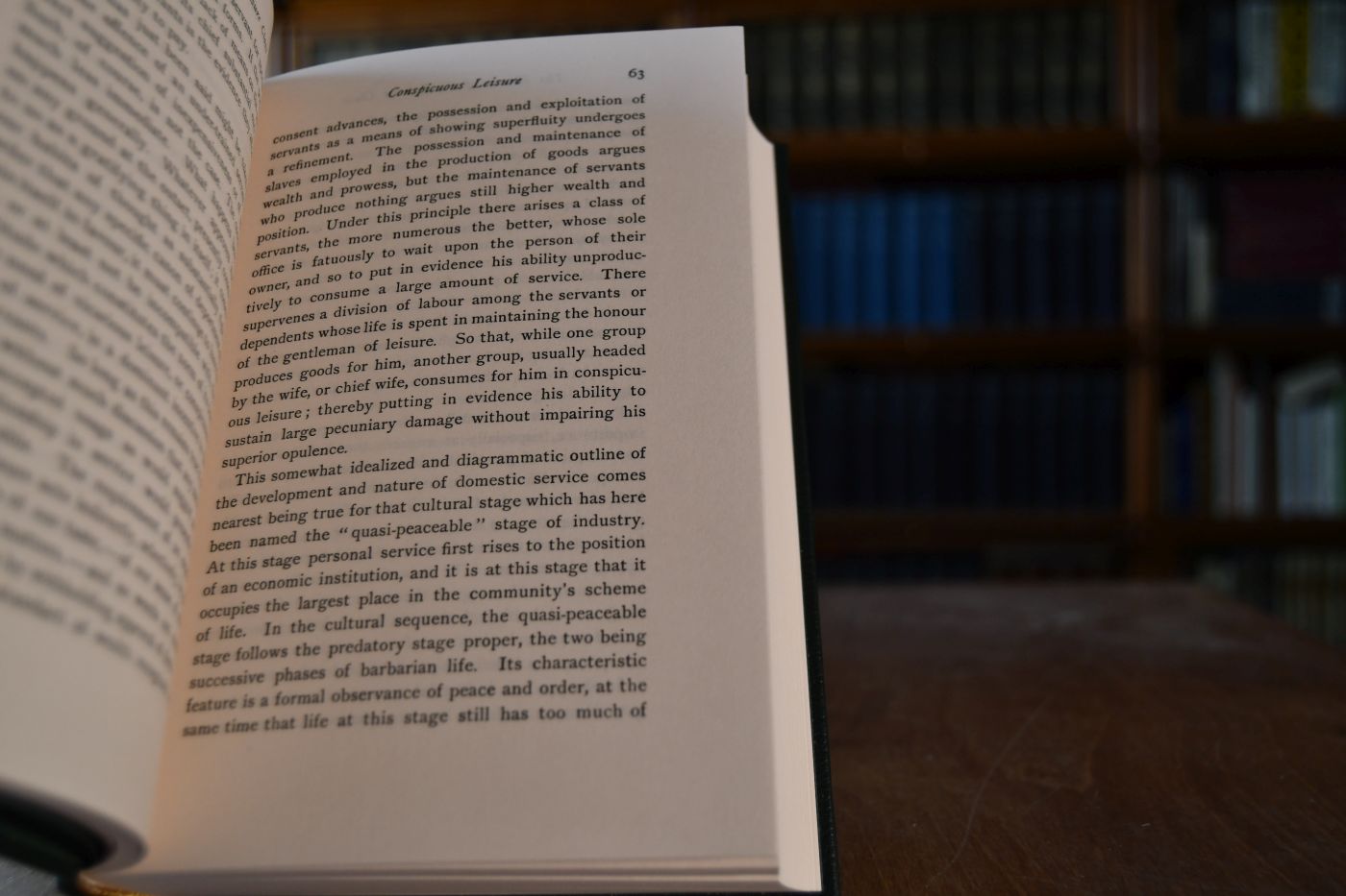 The Theory of the Leisure Class. Beigegeben Vademecum zu einem Klassiker des institutionellen Denkens, Düsseldorf, Verlag Wirtschaft und Finanzen, 2000, 168 S., Pappband, ISBN 3878811489.