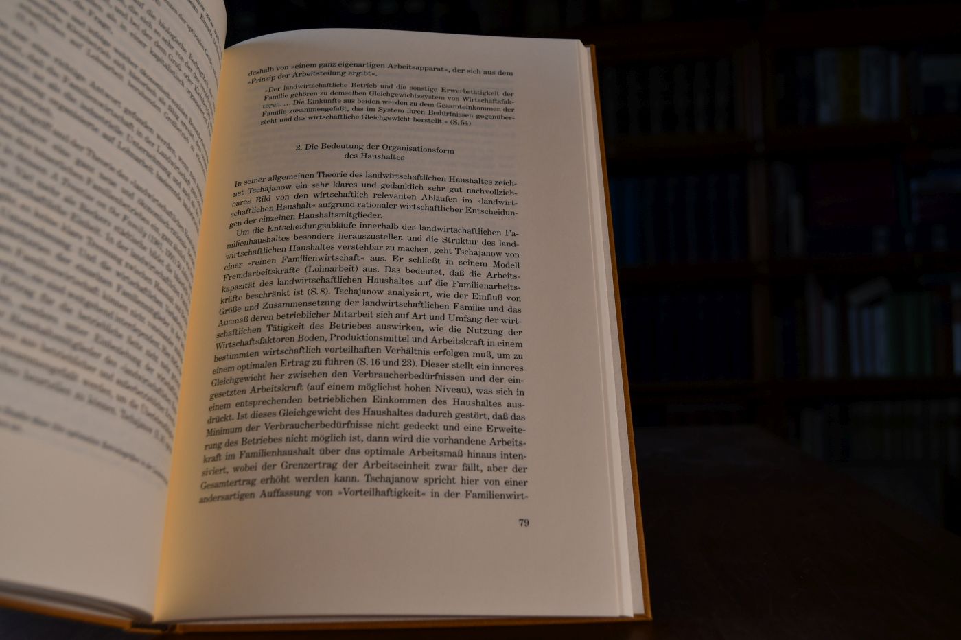 Die Lehre von der bäuerlichen Wirtschaft. Versuch einer Theorie der Familienwirtschaft im Landbau Beigegeben Vademecum zu einem russischen Klassiker der Agrarökonomie, Düsseldorf, Verlag Wirtschaft und Finanzen, 1999, 198 S., Pappband, ISBN 3878811403.
