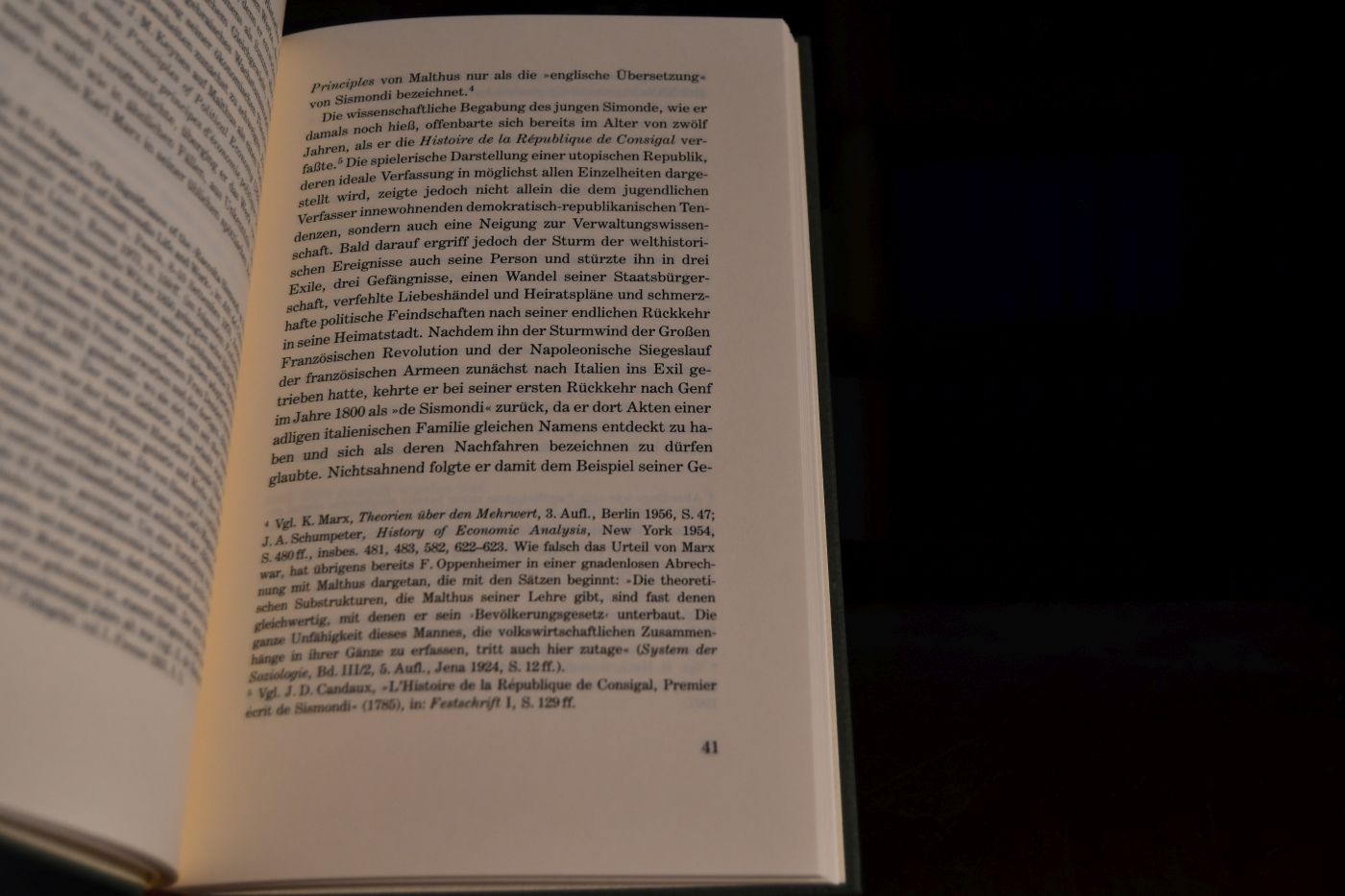 Nouveaux Principes d`Economie Politique. Beigegeben Vademecum zu einem Klassiker der Sozialökonomie, Düsseldorf, Verlag Wirtschaft und Finanzen, 1995, 183 S., Pappband, ISBN 3878810946.