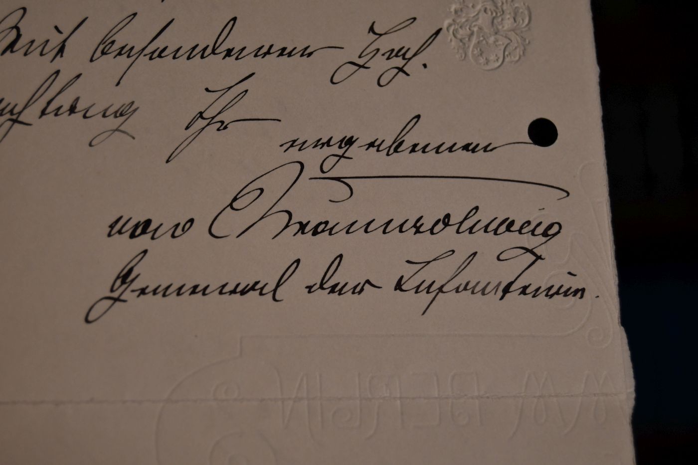 2 handschriftliche Karten des preussischen Generals der Infanterie Georg Wilhelm von Braunschweig (1845-1911) an die Naturforschende Gesellschaft in Danzig vom 12. Dezember 1902 und 17. Dezember 1907.