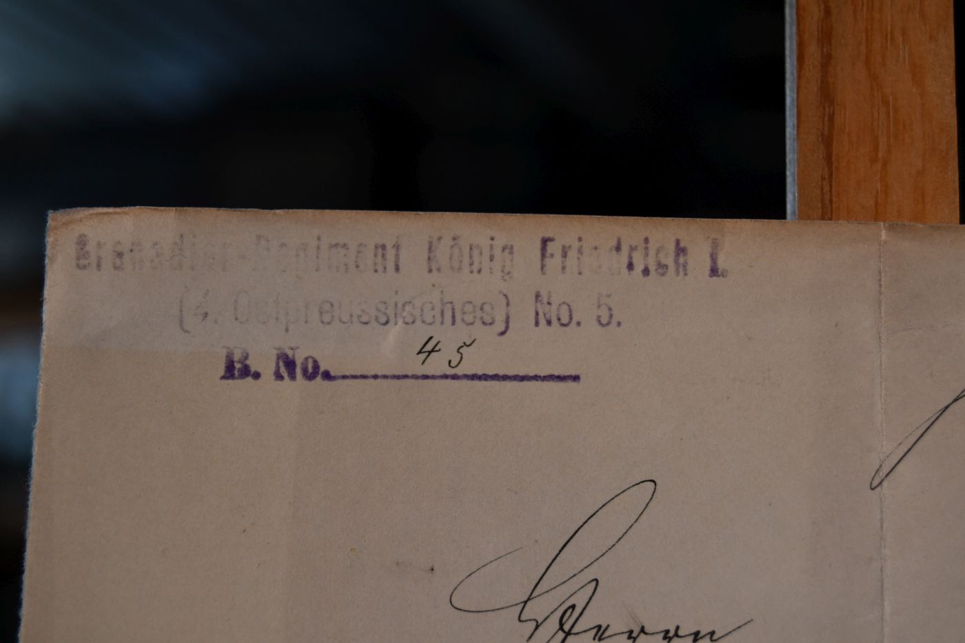 Schreiben des späteren Generals der Infanterie Georg von Engelbrechten (1855-1935) an den Danziger Lehrer und Botaniker Konrad Lakowitz(1859-1945) vom 6.1.1913.
