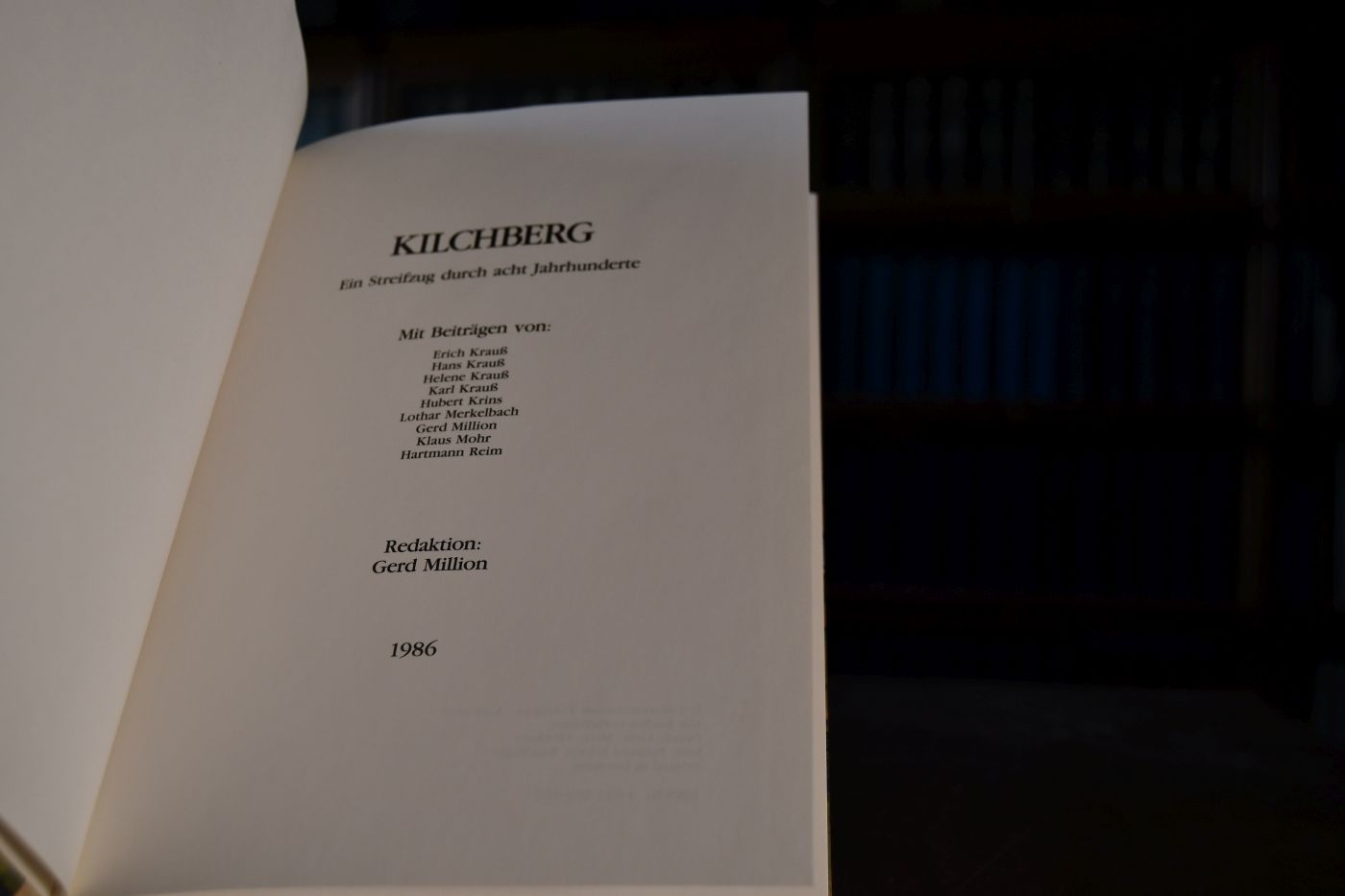 Kilchberg. Ein Streifzug durch acht Jahrhunderte.