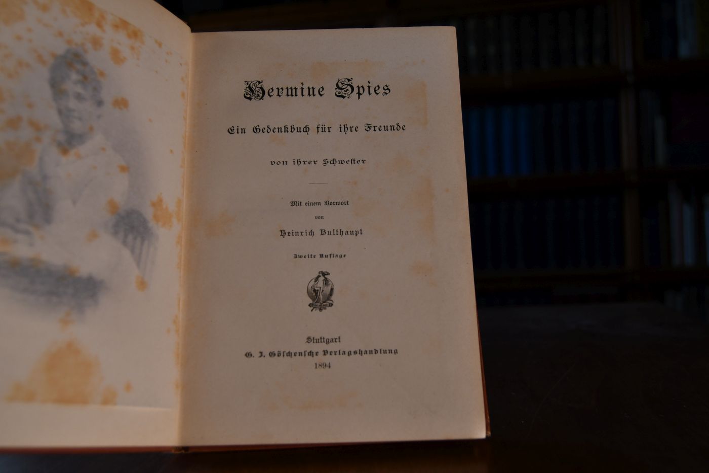 Hermine Spies. Ein Gedenkbuch für ihre Freunde.