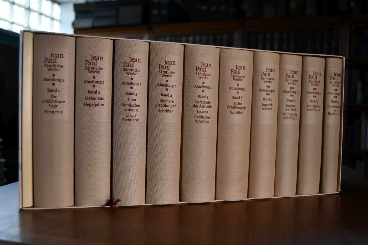 Sämtliche Werke, 10 Bände komplett im Schuber Abteilung I, Bände 1-6 und Abteilung II (Jugendwerke, Vermischte Schriften, Kommentar), Bände 1-4.