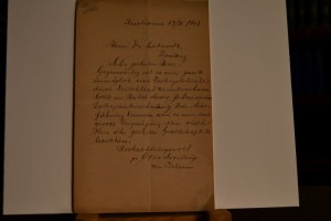 Handschriftliches Schreiben des norwegischen Se...