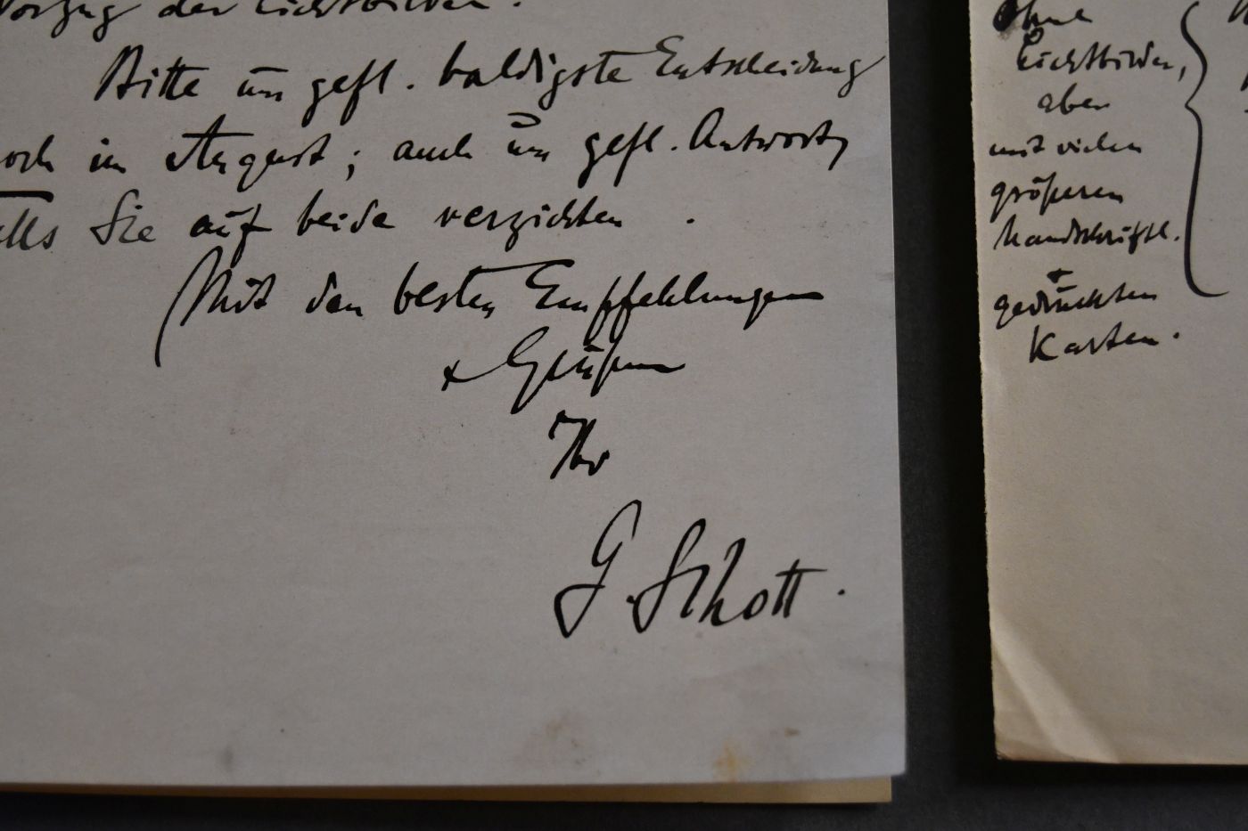 Handschriftliches Schreiben des deutschen Geographen und Ozeanographen Gerhard Schott (1866-1961) vom 19. August 1913 an den Danziger Lehrer und Botaniker Konrad Lakowitz (1859-1938).