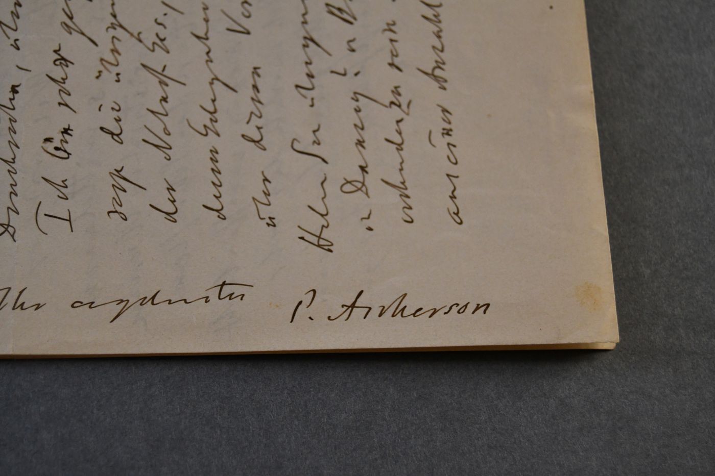 Handschriftlicher Brief des deutschen Botanikers Paul Friedrich August Ascherson (1834-1913) vom 29. Dezember 1895 an den Danziger Lehrer und Botaniker Konrad Lakowitz (1859-1938).