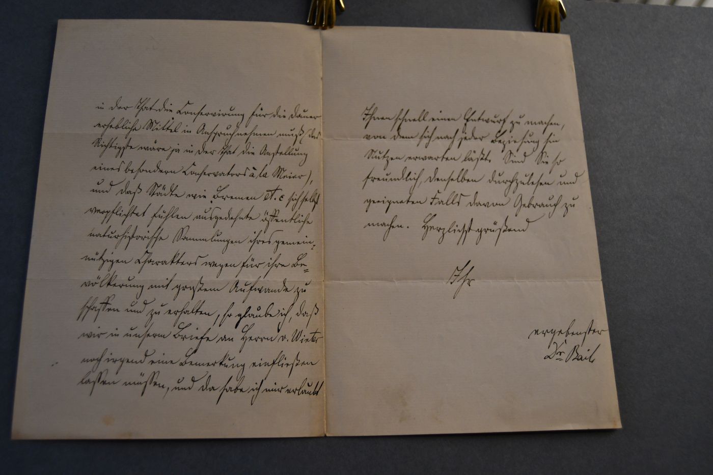 Schreiben des deutschen Lehrers, Botanikers und Mykologen Theodor Bail (1833-1922) vom 5. Mai 1878 an den Danziger Lehrer und Botaniker Konrad Lakowitz (1859-1945).