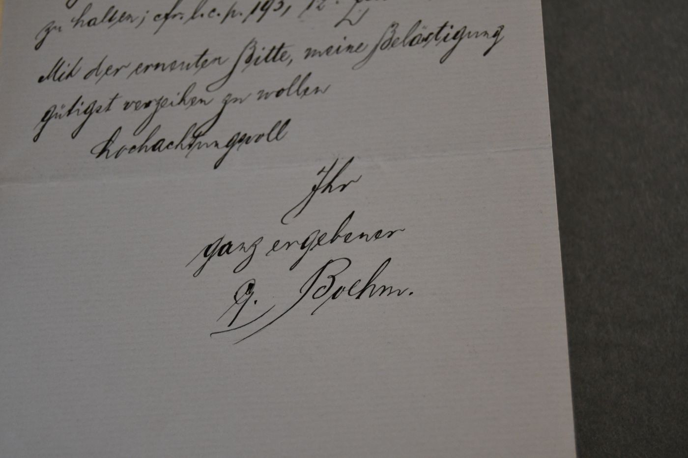 Schreiben des deutschen Geologen und Paläontologen Georg Boehm (1854-1913) vom 30. Juni 1896 an den Danziger Lehrer und Botaniker Konrad Lakowitz (1859-1945).