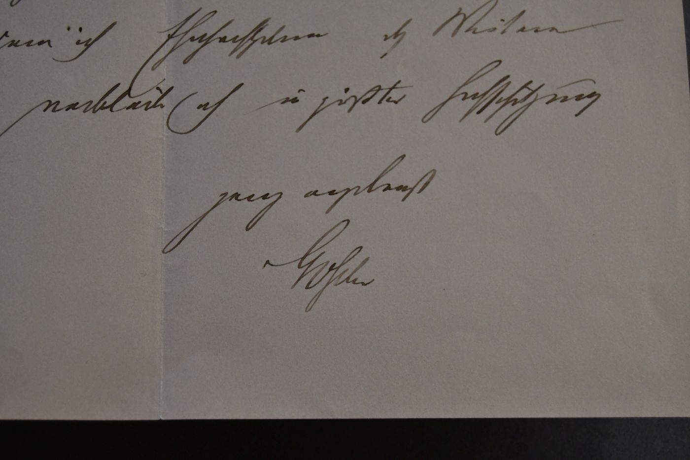 Handschriftlicher Brief des Oberpräsidenten der Provinz Westpreußen Gustav Konrad Heinrich von Goßler (1838-1902) an den Danziger Lehrer und Botaniker Konrad Lakowitz (1859-1945) vom 20. Dezember 1891.