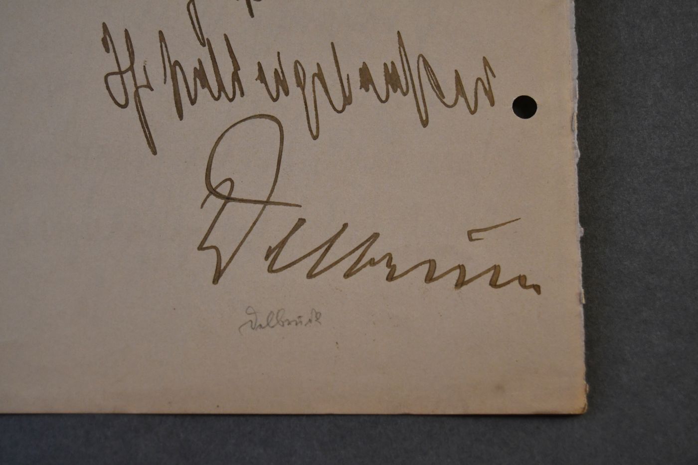 Handschriftlicher Brief des deutschen Politikers Clemens Gottlieb Ernst Delbrück (1856-1921) an den Danziger Lehrer und Botaniker Konrad Lakowitz (1859-1945) vom 11. April 1904.