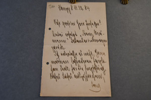 Handschriftlicher Brief des deutschen Politiker...