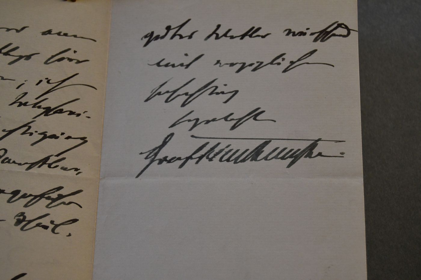 Handschriftliche Briefe des deutschen Reichstagsabgeordneten Konrad August Karl Friedrich Graf Finck von Finckenstein (1856-1921) an den Danziger Lehrer und Botaniker Konrad Lakowitz (1860-1916) vom 24. Mai 1914 und vom 2. Juni 1914.