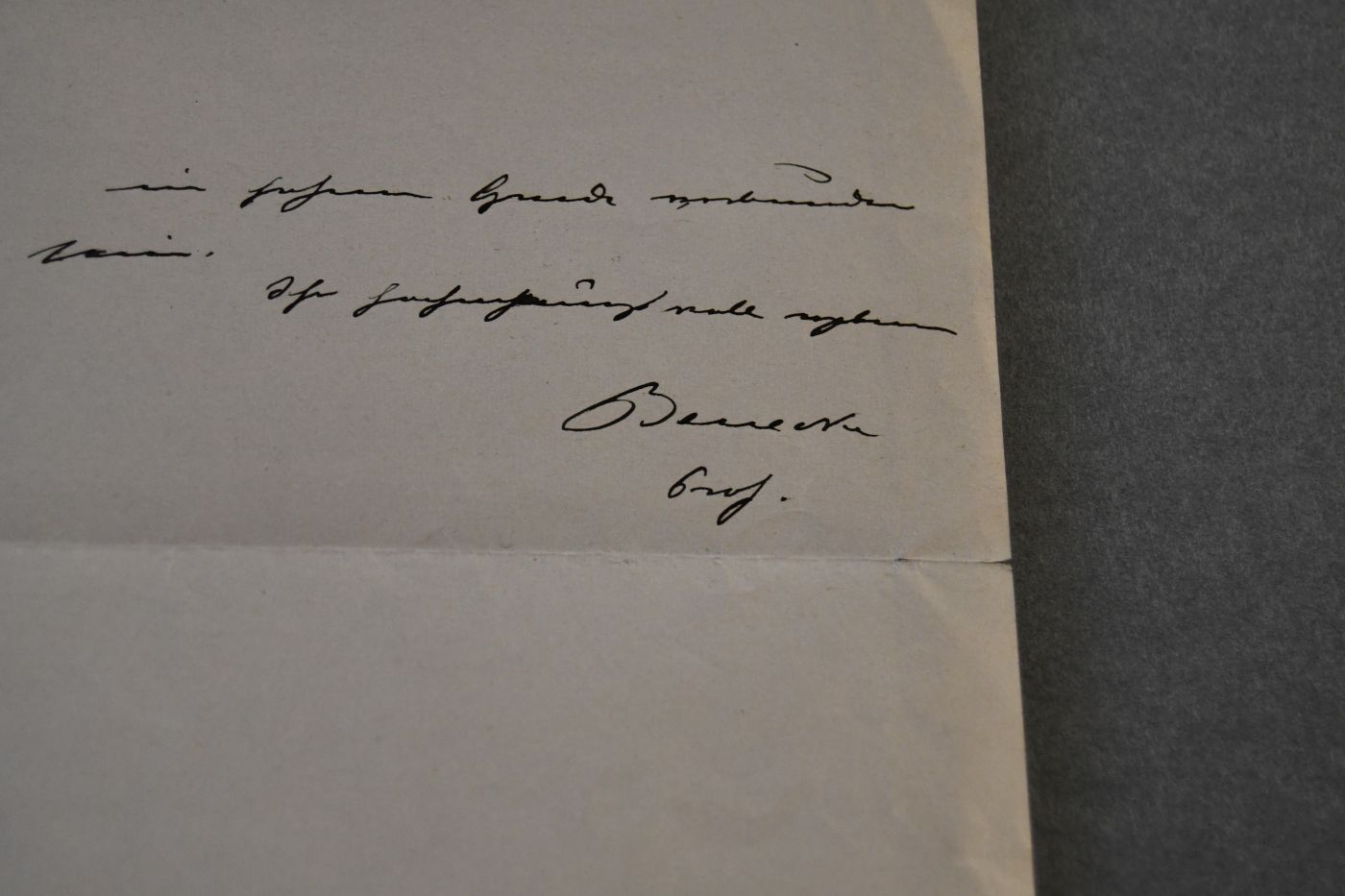 Handschriftlicher Brief des deutschen Geologen und Paläontologen Ernst Wilhelm Benecke (1838-1919) an den Danziger Lehrer und Botaniker Konrad Lakowitz (1860-1916) vom 31. März 1893.