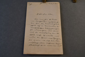 Handschriftlicher Brief des deutschen Geologen ...