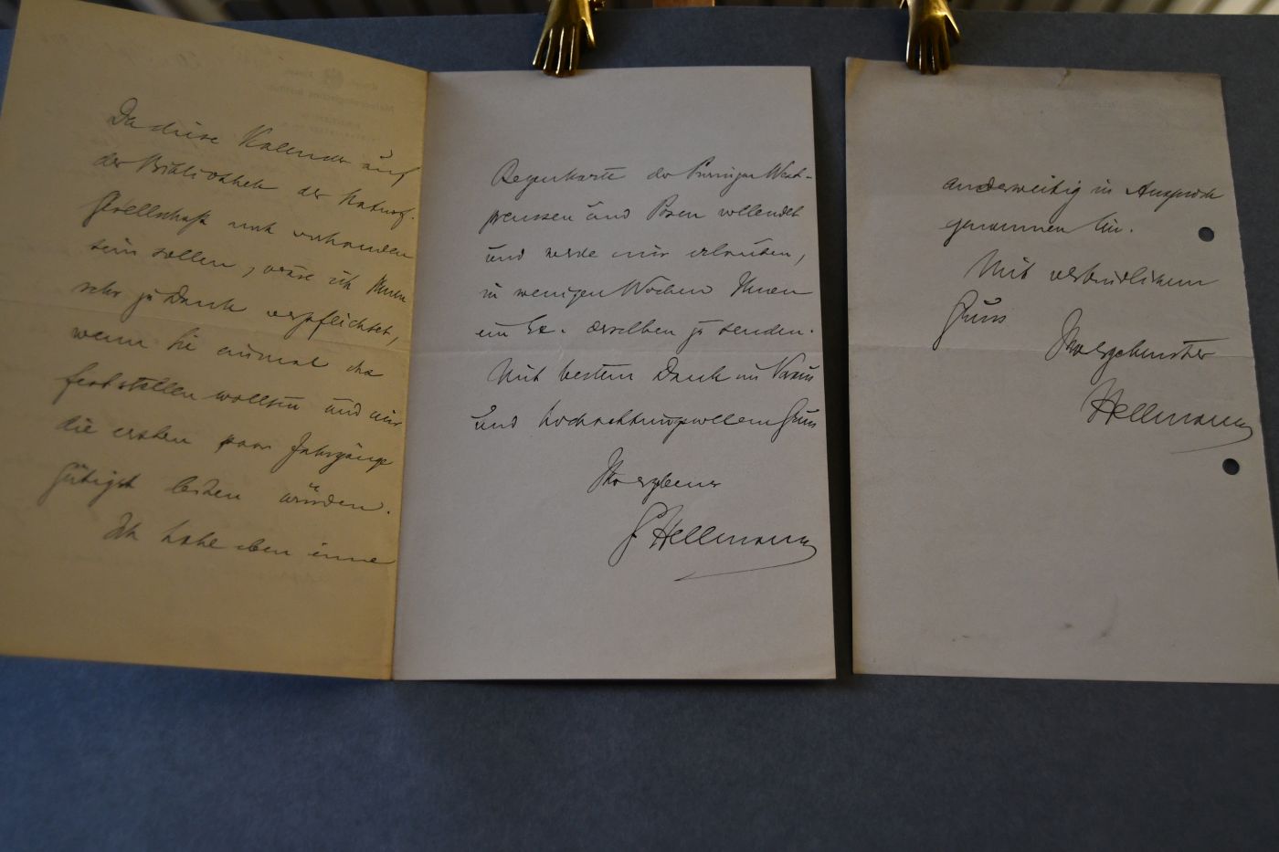 Handschriftliches Schreiben deutschen Meteorologen Gustav Johannes Georg Hellmann (1854-1939) vom 20. September 1900 an den Danziger Lehrer und Botaniker Konrad Lakowitz (1859-1938).
