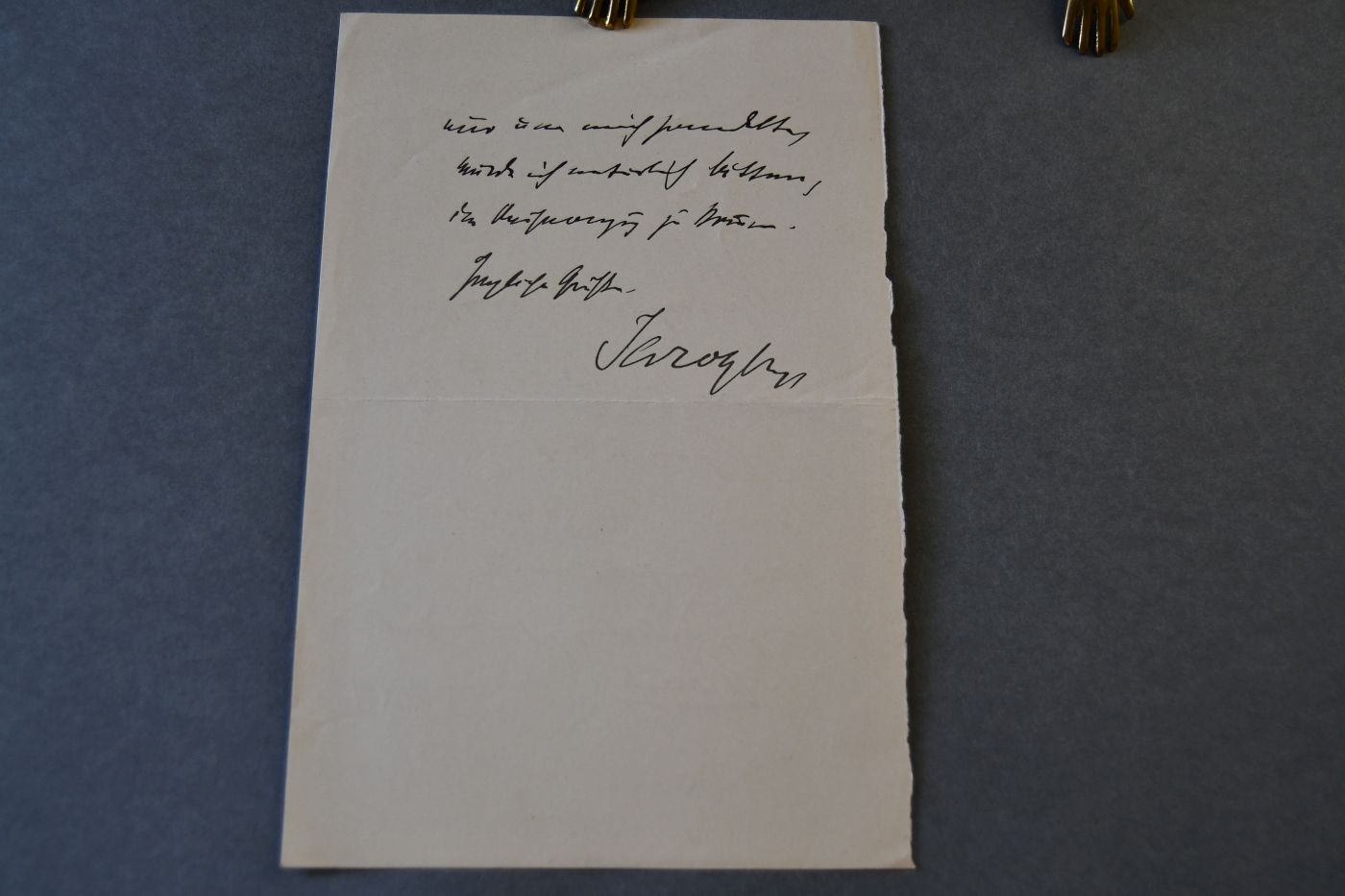 5 handschriftliche Briefe des Regierungspräsidenten von Danzig und Münster Jaroslaw von Jarotzky (1851-1928) vom 14. Mai 1907, 28. Juni 1908, 27. Februar 1909, 10.+17. Mai 1915 an den Danziger Lehrer und Botaniker Konrad Lakowitz (1859-1938).