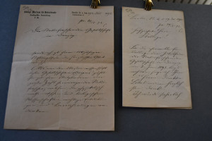 2 handschriftliche Briefe des deutschen Zoologe...