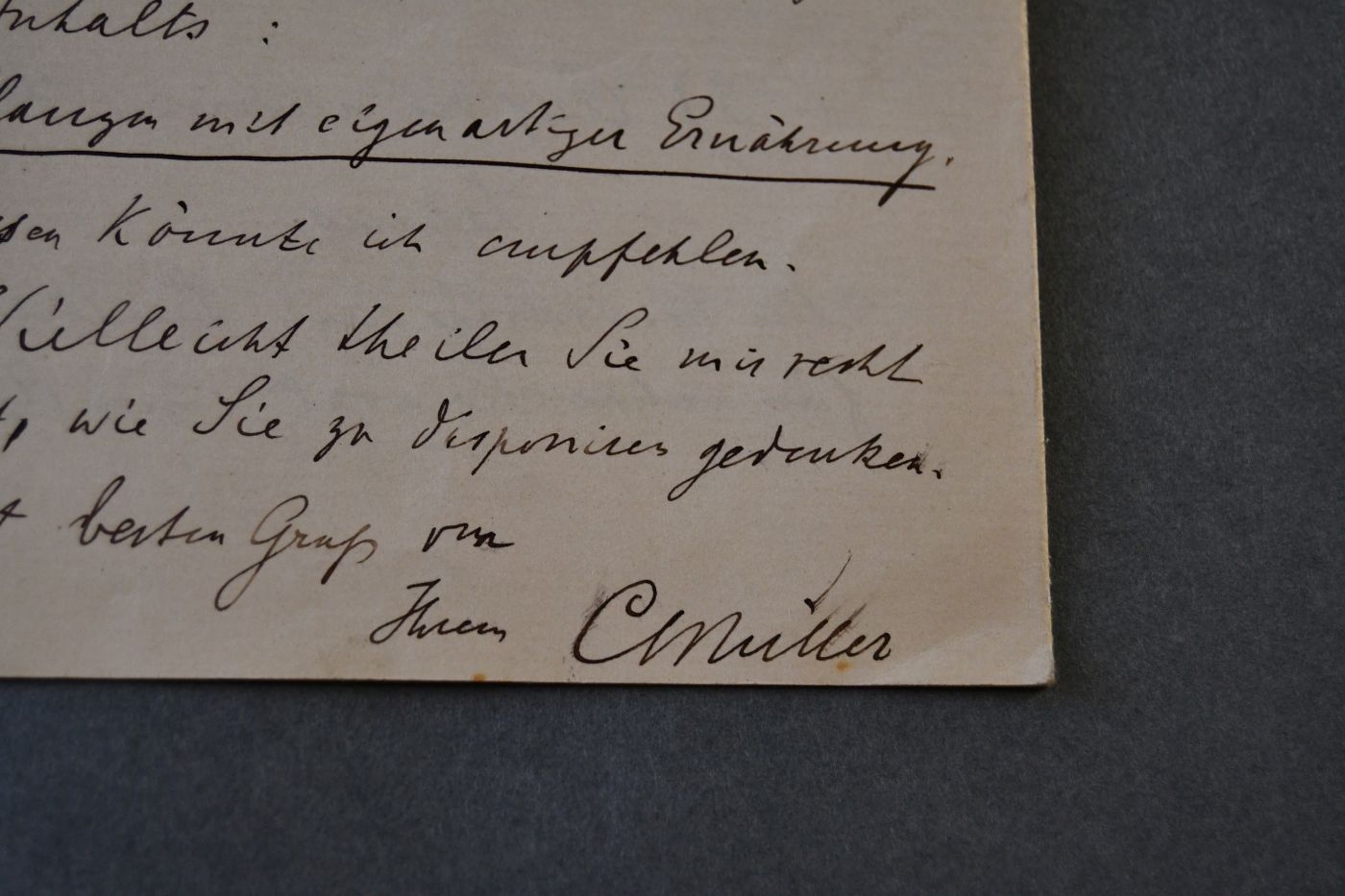 2 handschriftliche Briefe des deutschen Botanikers Carl Müller (1855-1907) vom 18.+22. Oktober 1902 an den deutschen Lehrer und Botaniker Konrad Lakowitz (1859-1945).