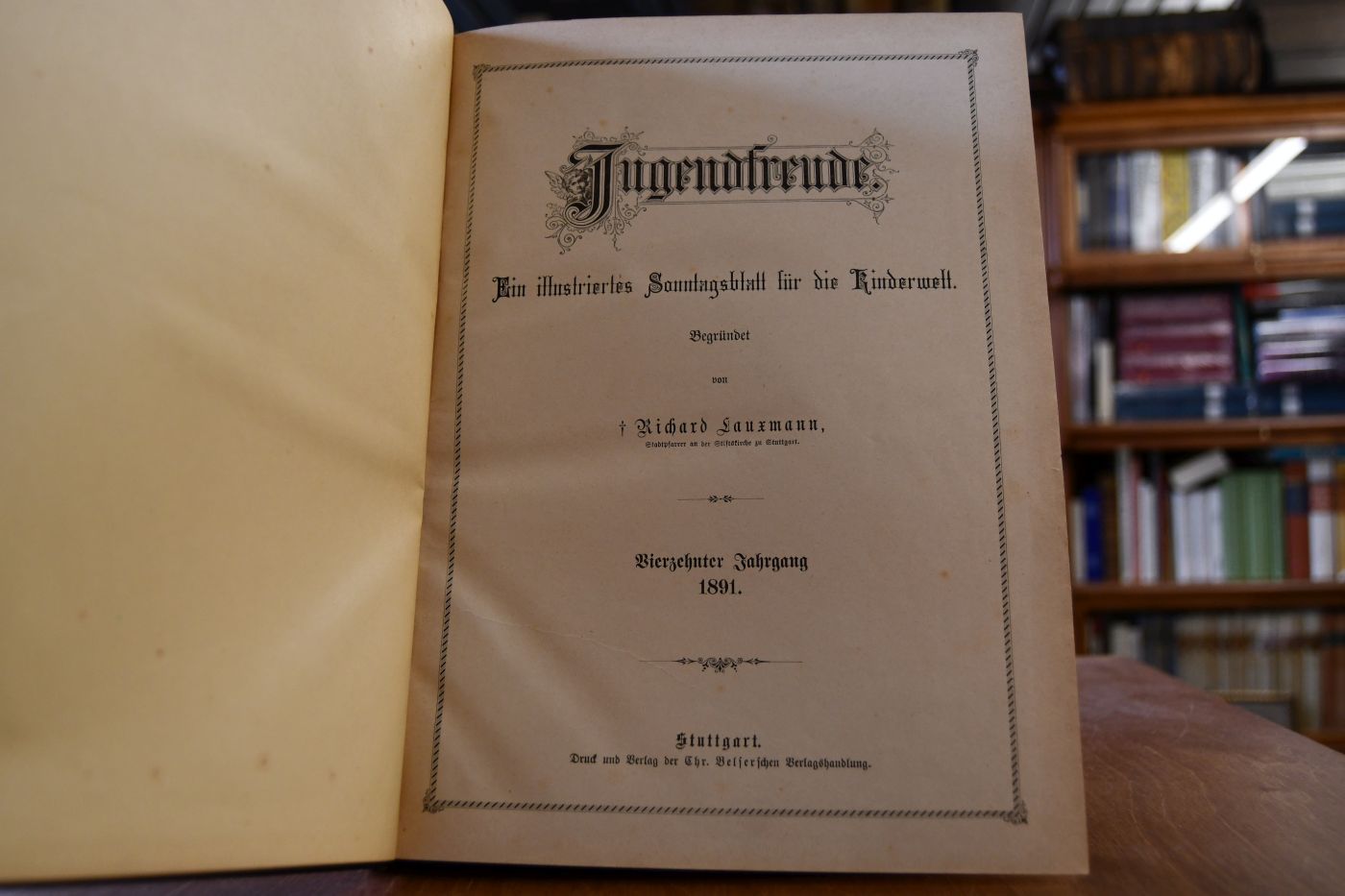 Jugendfreude. Ein illustriertes Sonntagsblatt für die Kinderwelt. 14. Jahrgang 1891.
