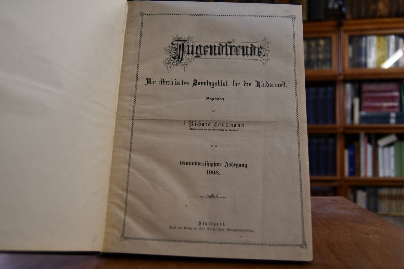 Jugendfreude. Ein illustriertes Sonntagsblatt für die Kinderwelt. 31. Jahrgang 1908.