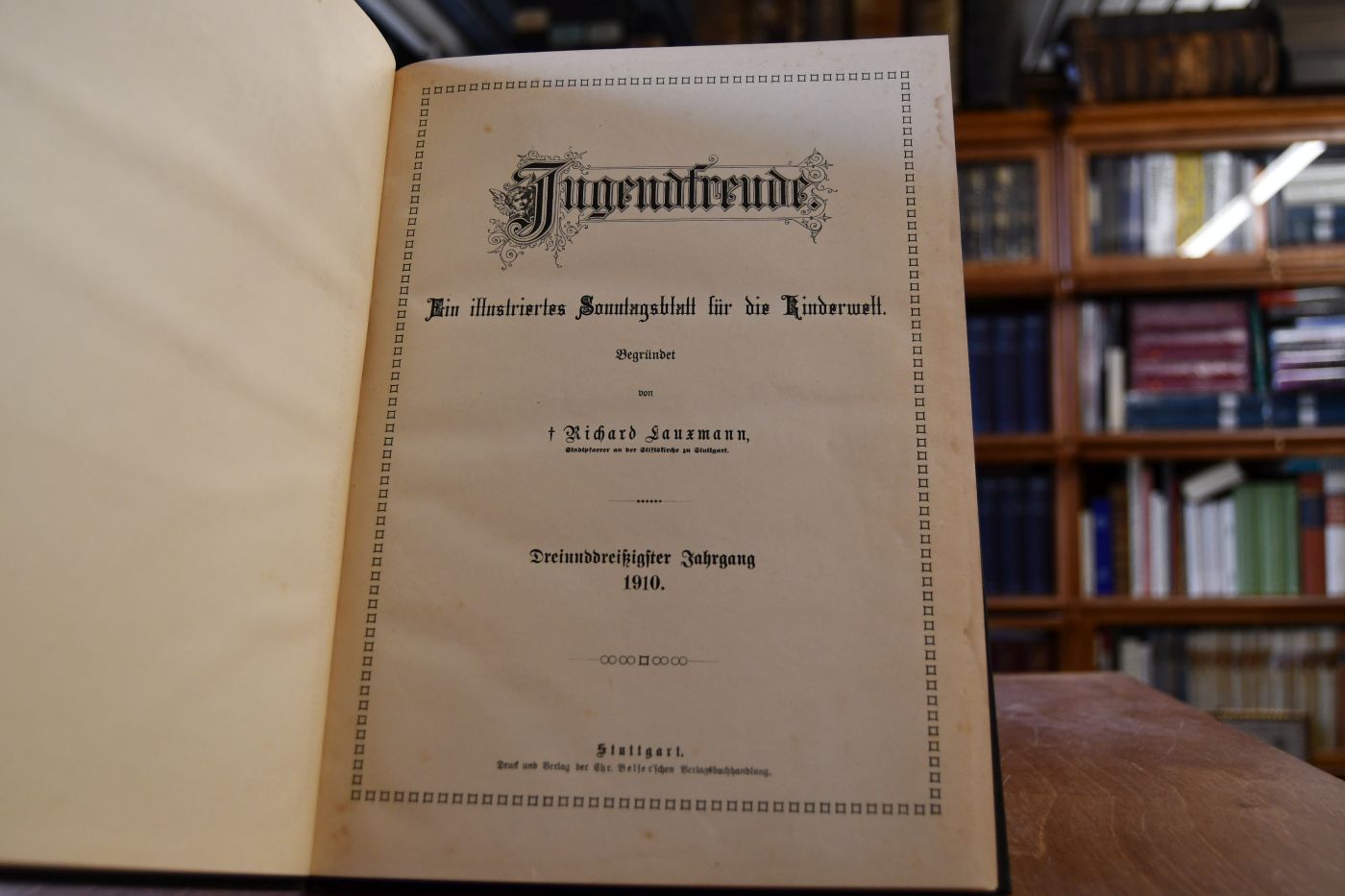 Jugendfreude. Ein illustriertes Sonntagsblatt für die Kinderwelt. 33. Jahrgang 1910.