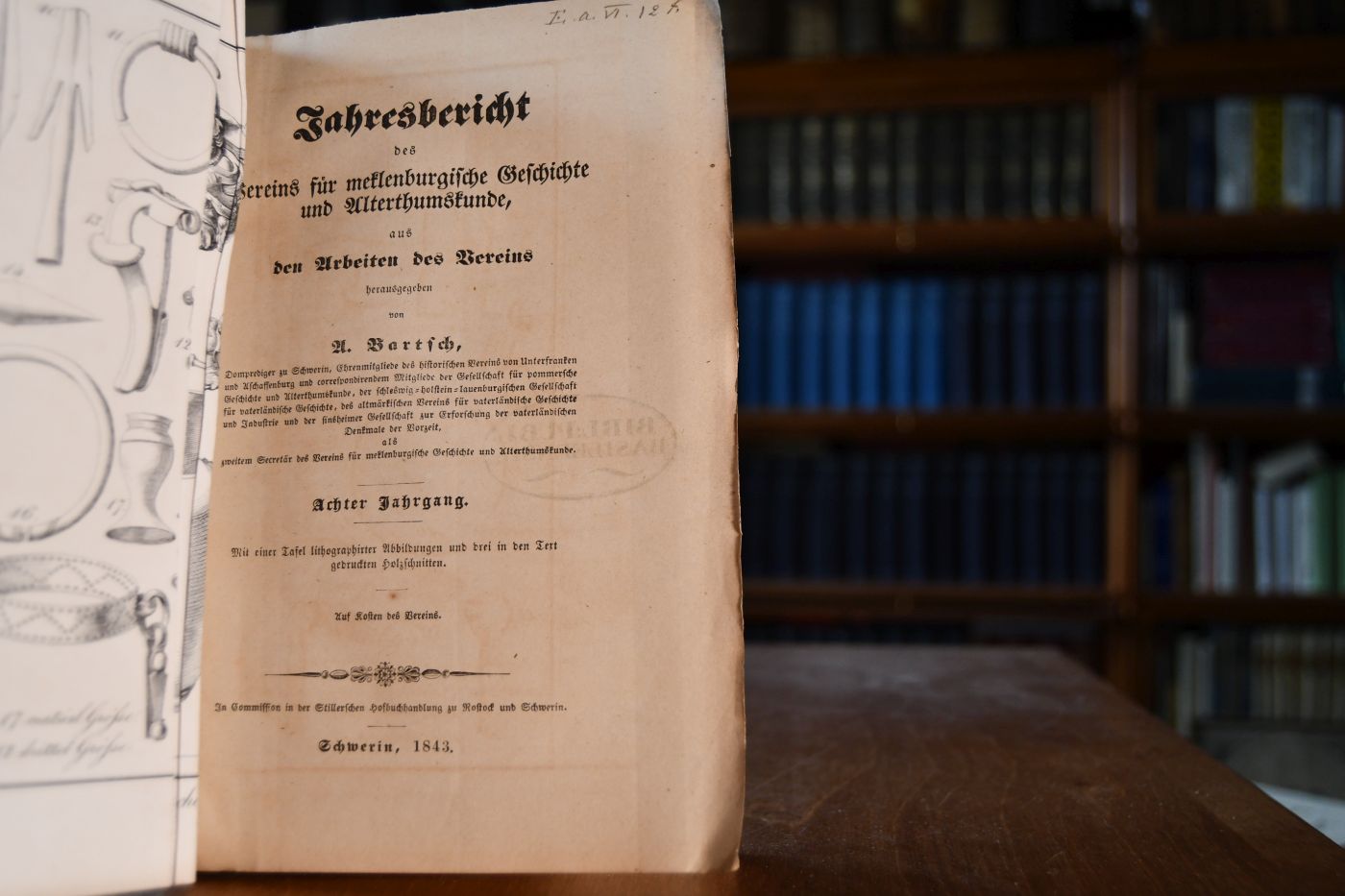 Jahresbericht des Vereins für mecklenburgische Geschichte und Alterthumskunde, aus den Arbeiten des Vereins. 8. Jahrgang.