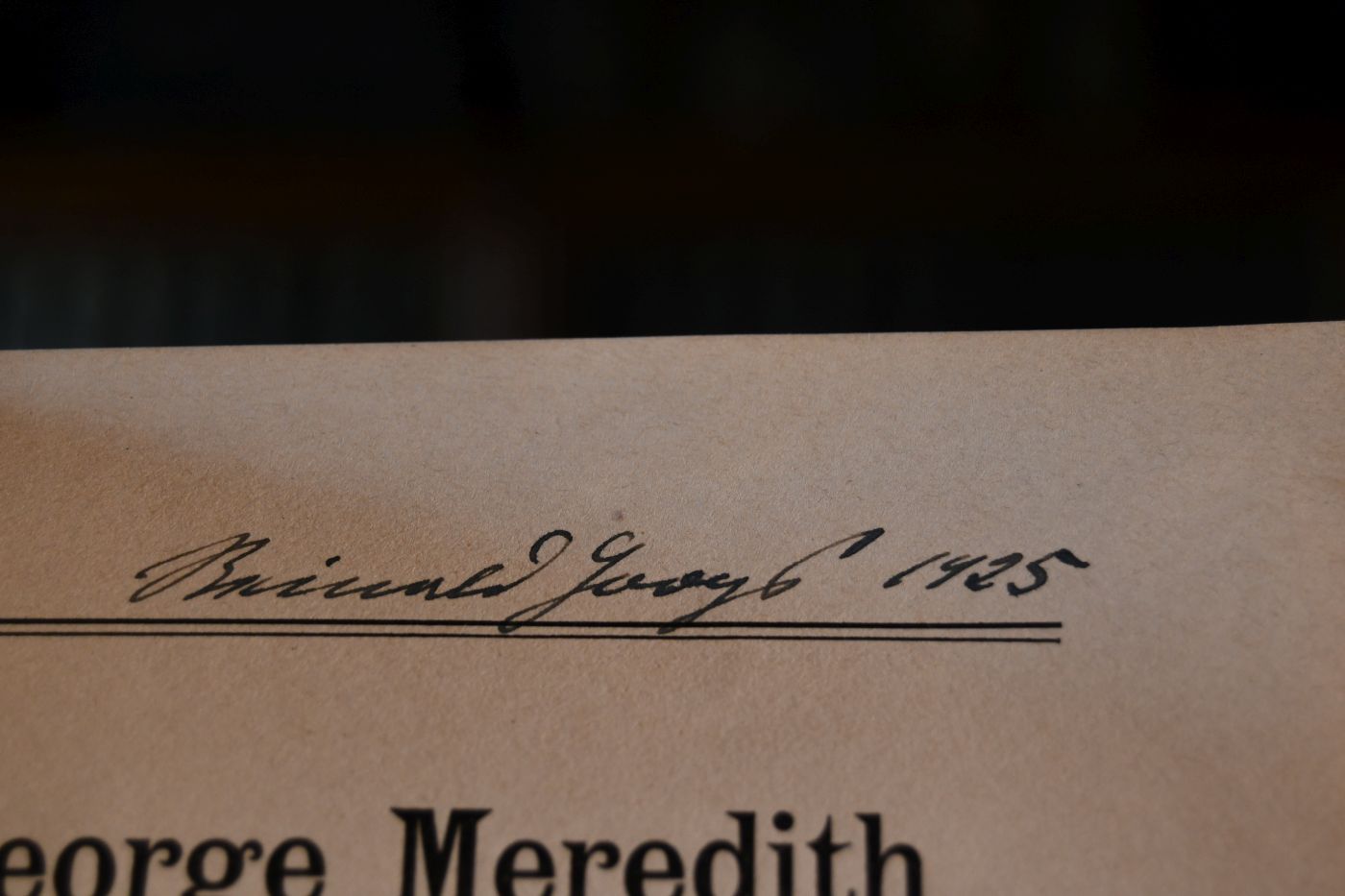 George Meredith. Drei Versuche.