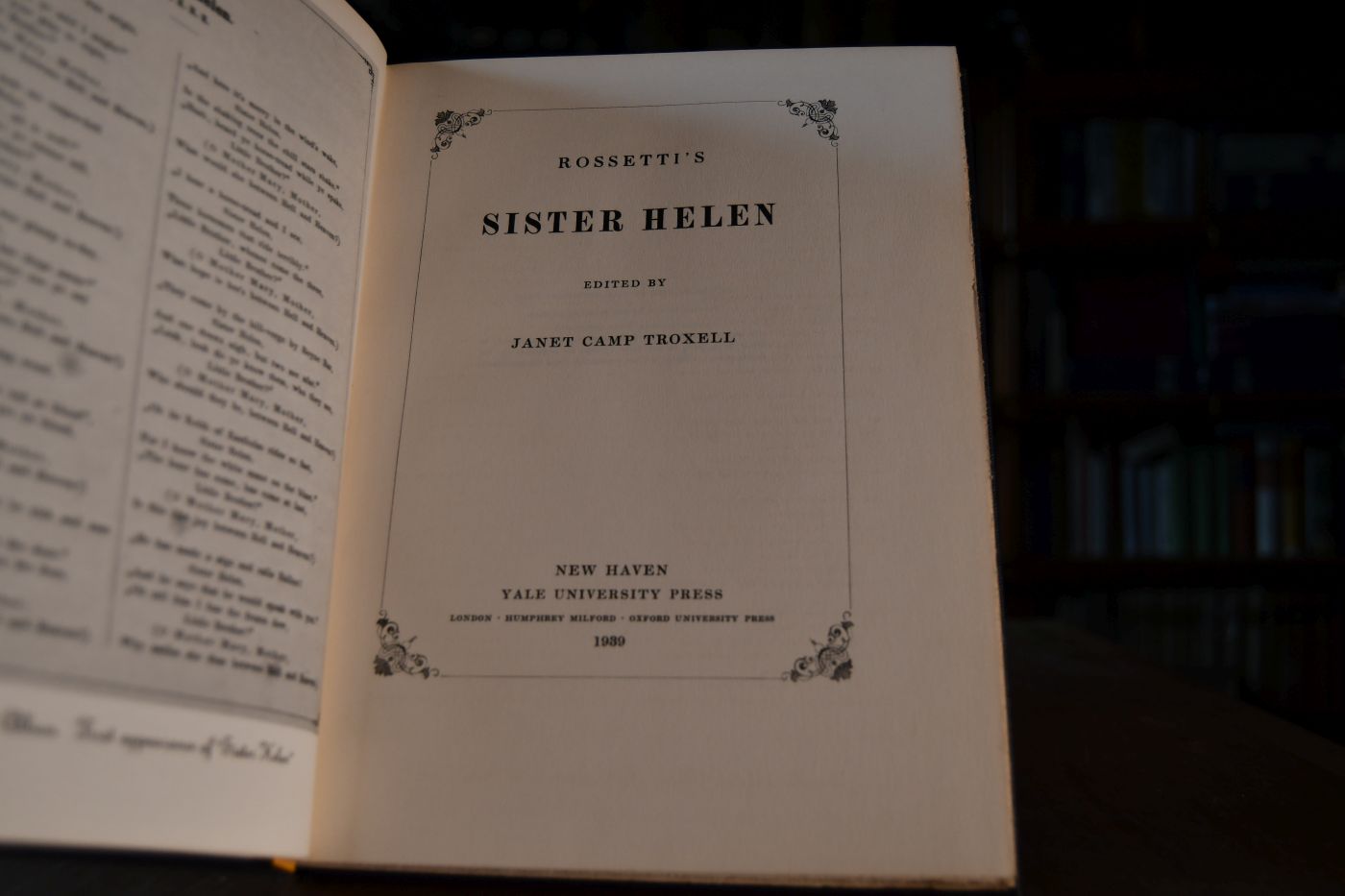Rossetti`s Sister Helen.