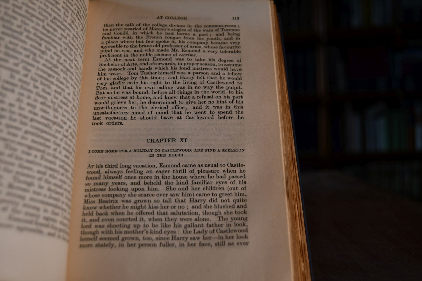 The History of Henry Esmond.