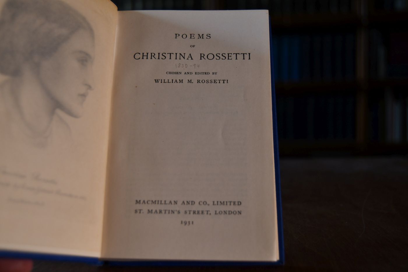 Poems of Christina Rossetti.
