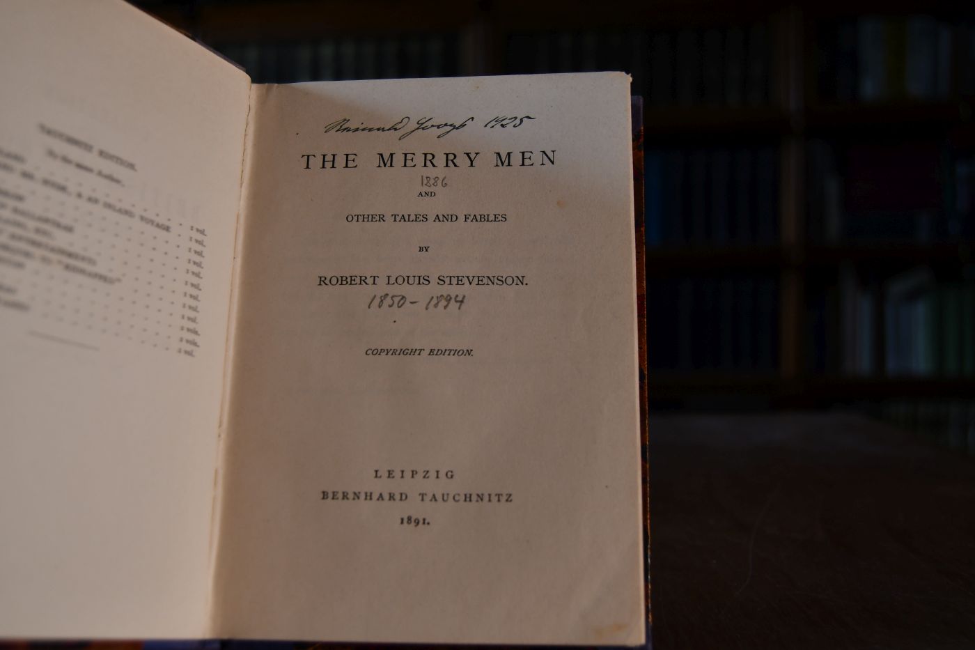The merry men and other tales and fables.